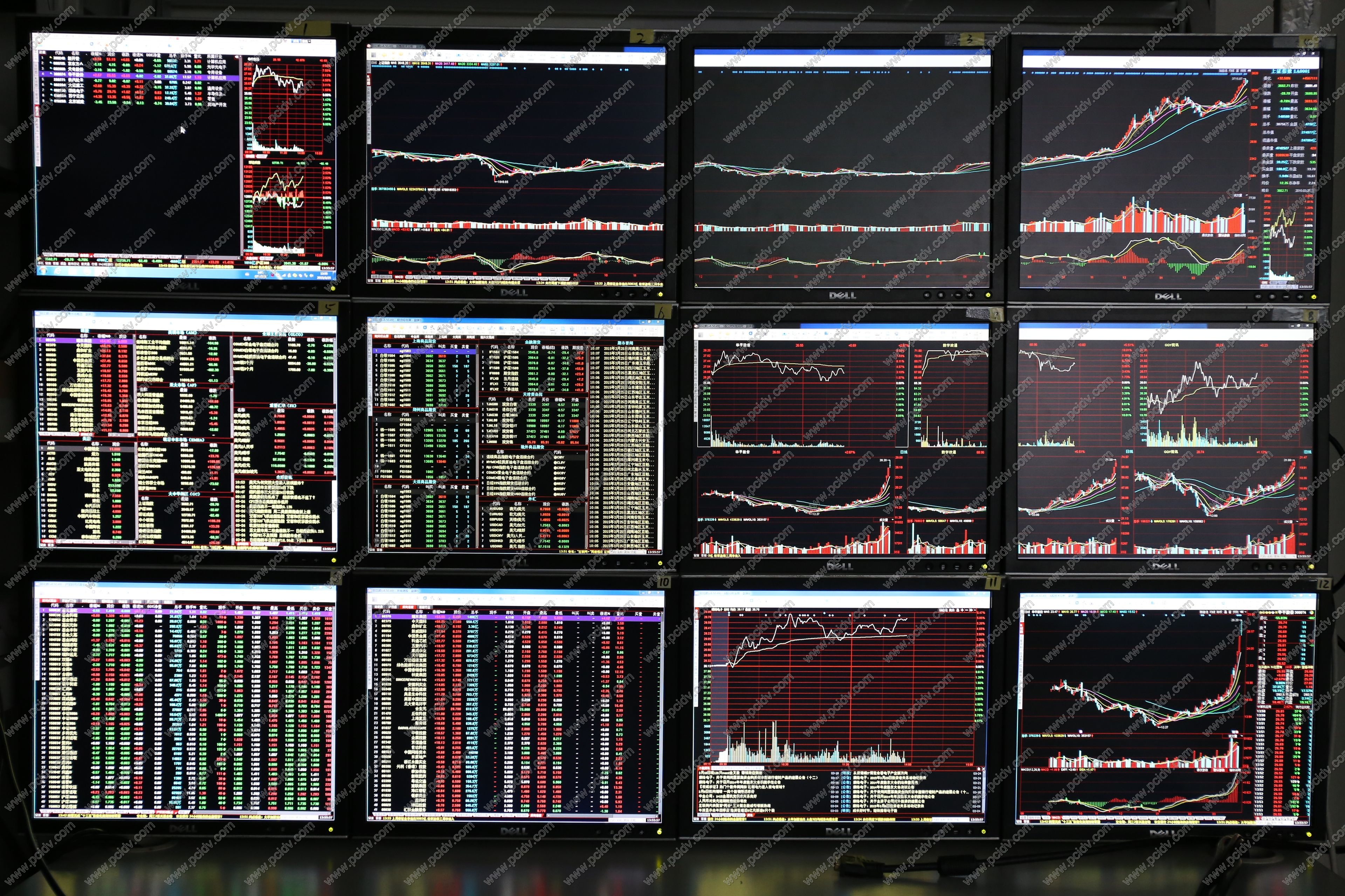 一机6屏显示分屏股票多屏炒股盯盘看盘证券外汇交易扩展窗口跨屏多股同列方案