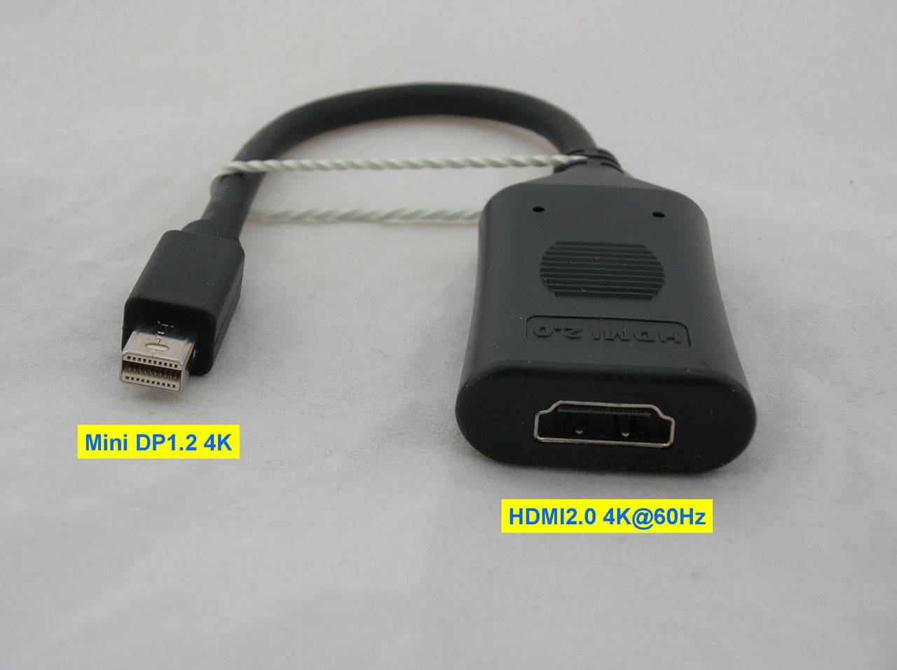 Câble Mini DisplayPort vers HDMI 2.0, Mini DP vers HDMI, Câble 4K @ 60Hz,  1819 pour Microsoft